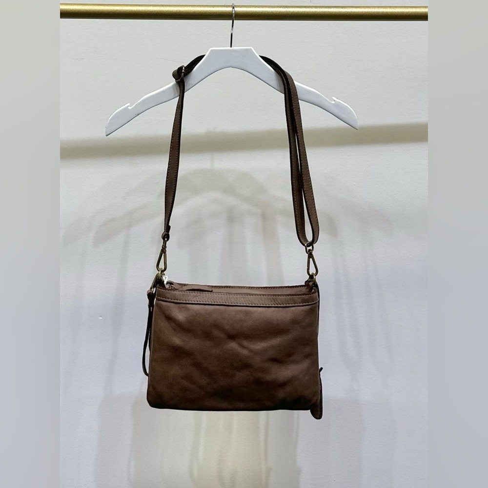 (L326-MOC) DISTRESSED ADJUSTABLE CROSSBODY/SHOULDER BAG - Picture 2 of 2